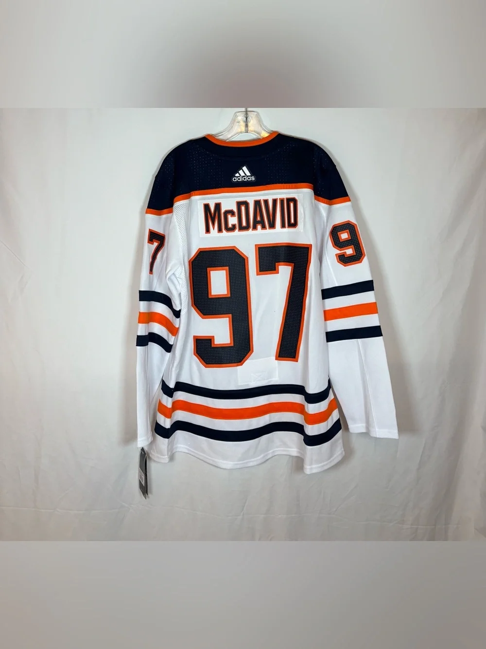 Adidas Edmonton Oilers #97 McDavid White Away Hockey Jersey Size 50